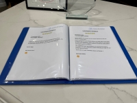 Browse our customer feedback book in the showroom