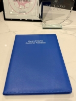 Browse our customer feedback book in the showroom